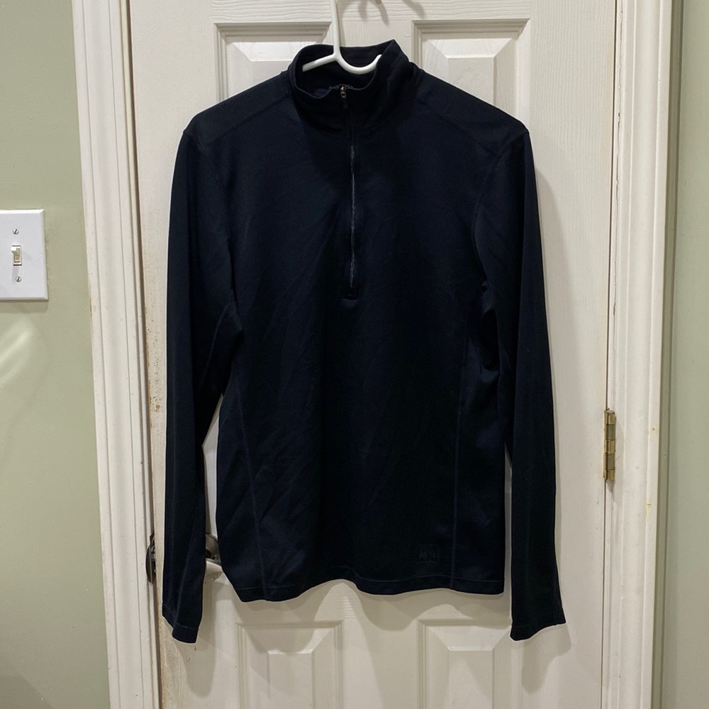 REI men’s small pull over with 1/2 zippered front.